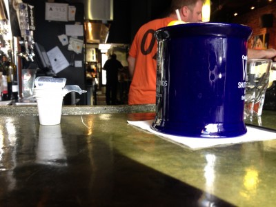 Coffee Cup on Jack Beagle's Bar