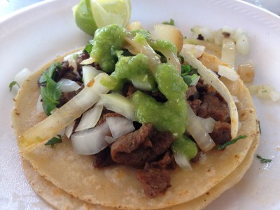 Azada Taco with Salsa Verde