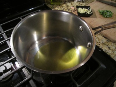 Olive Oil in Pot