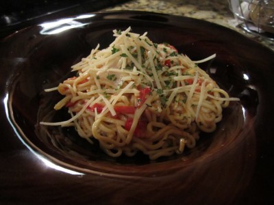 Finished Creamy Tomato Pasta