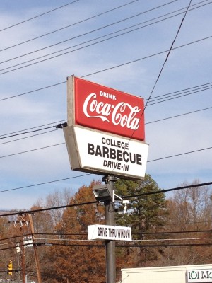 College Barbeque Sign