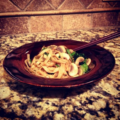 Mike's Asian Noodles with Peanut Sauce - yum!