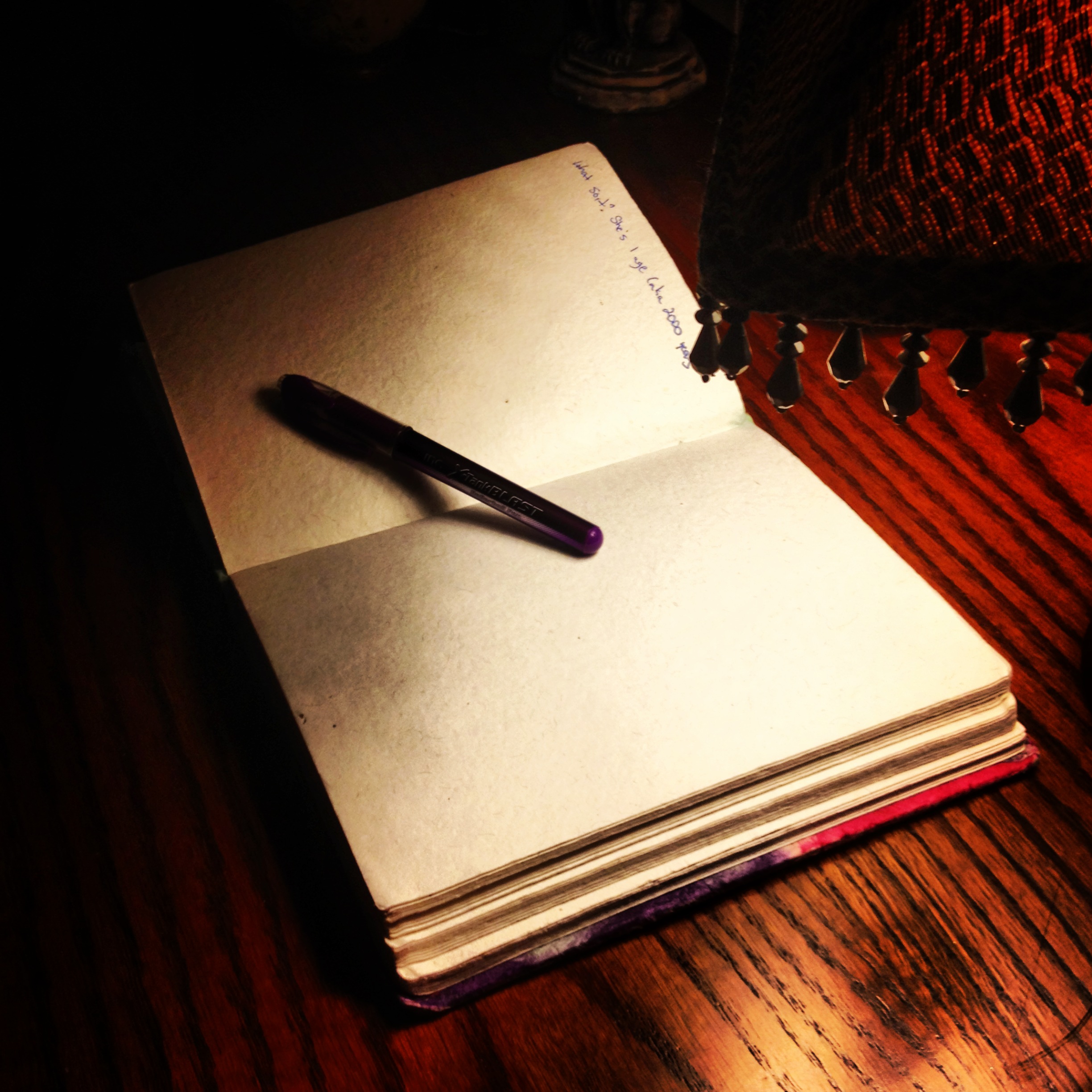 Writing stuck - blank pages