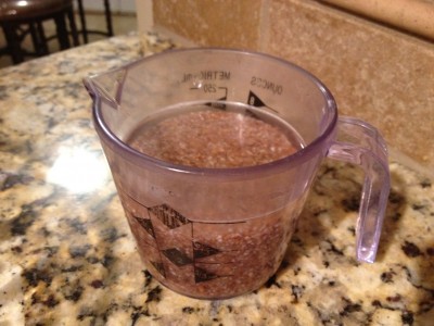 Bulgar wheat soaking