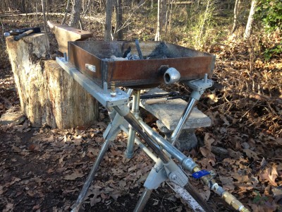 Mike's handy work...new, improve forge