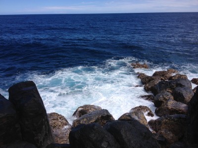 Up close and personal with some powerful surf.