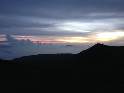 Sunset from the top of Mauna Kea