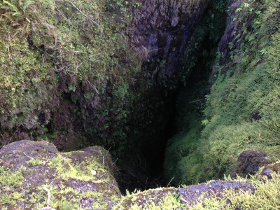 A ground fissure